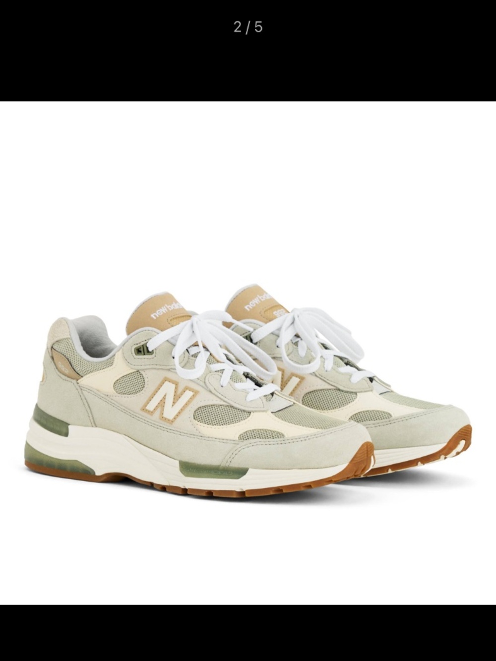 New Balance 992 Made in USA Olivine 6.5DM/8W/39.5 EU - U992720 NWT